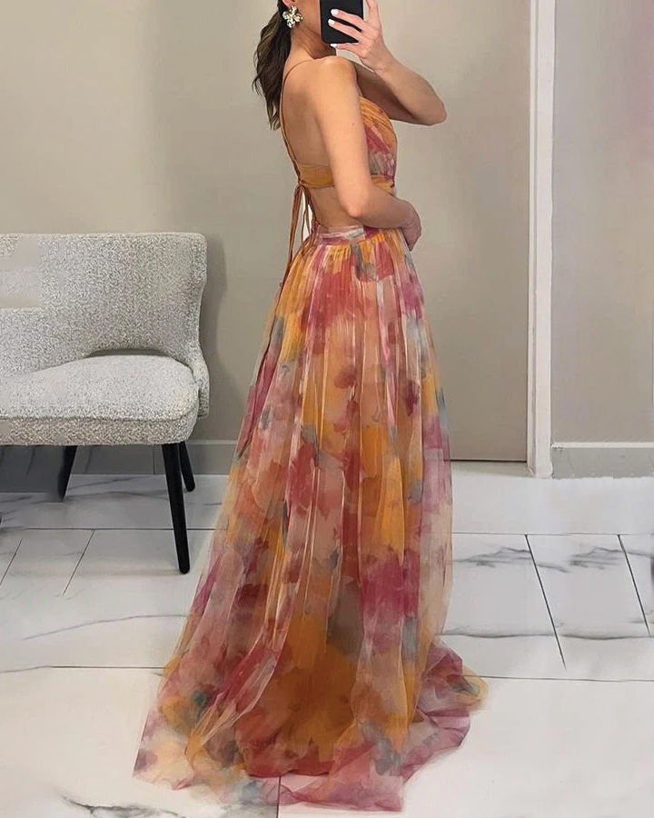 Beautiful Floral Long Summer Dress