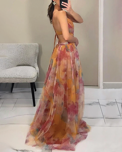 Beautiful Floral Long Summer Dress