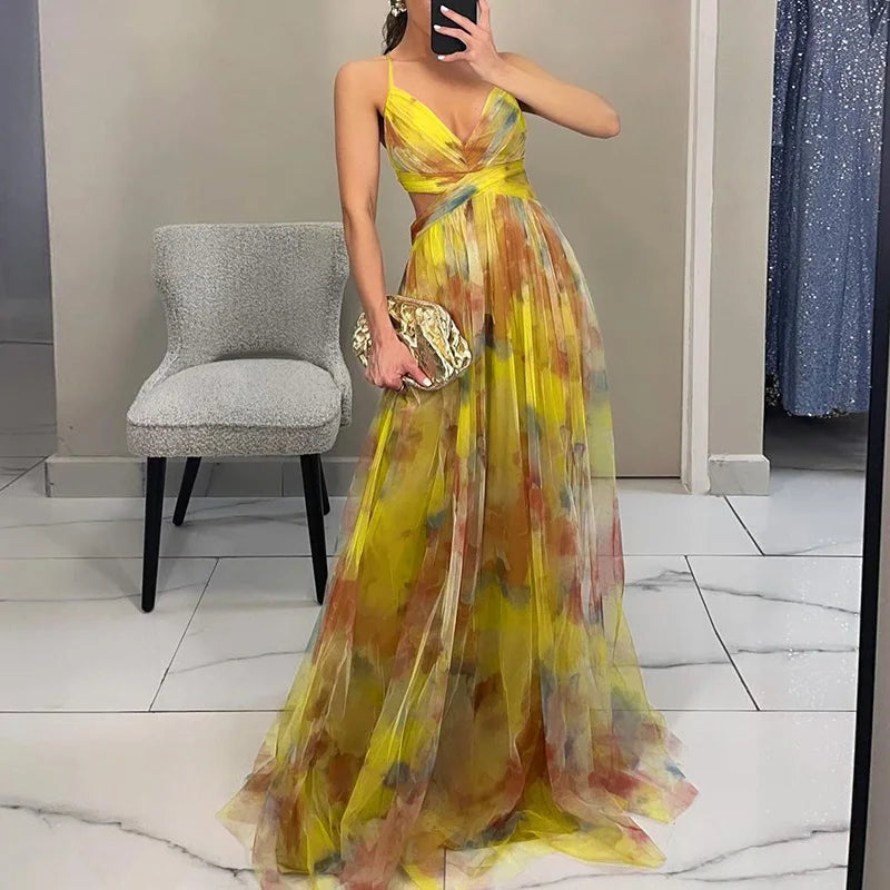 Beautiful Floral Long Summer Dress