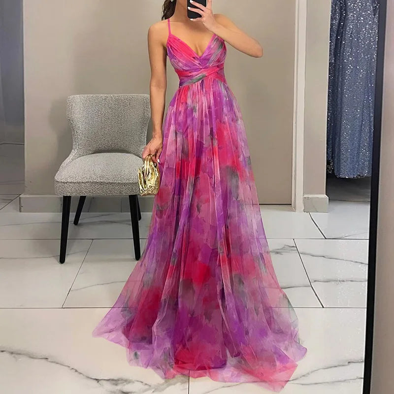 Beautiful Floral Long Summer Dress