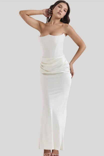 Boho Chic Strapless Maxi Dress
