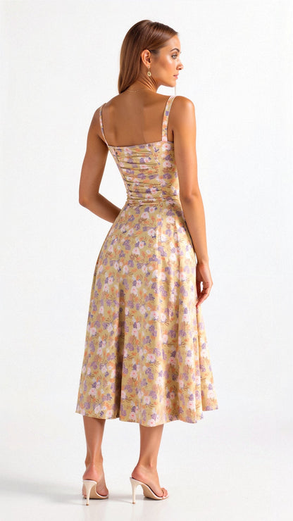 Beautiful Lace Up Waist Dress