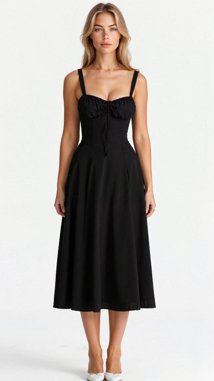 Beautiful Lace Up Waist Dress
