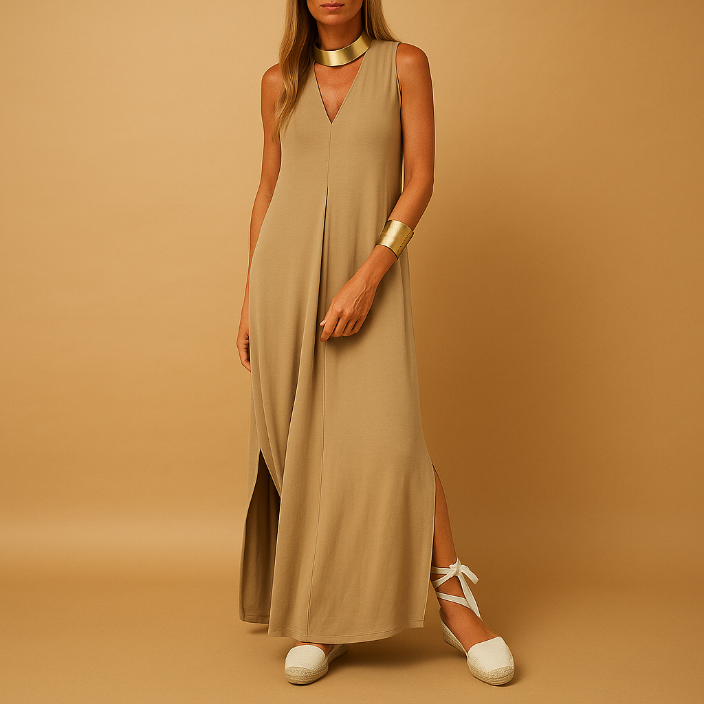 Elegant long dress for women named Celeste, featuring a flattering fit, premium fabric, and timeless design perfect for formal and special occasions.