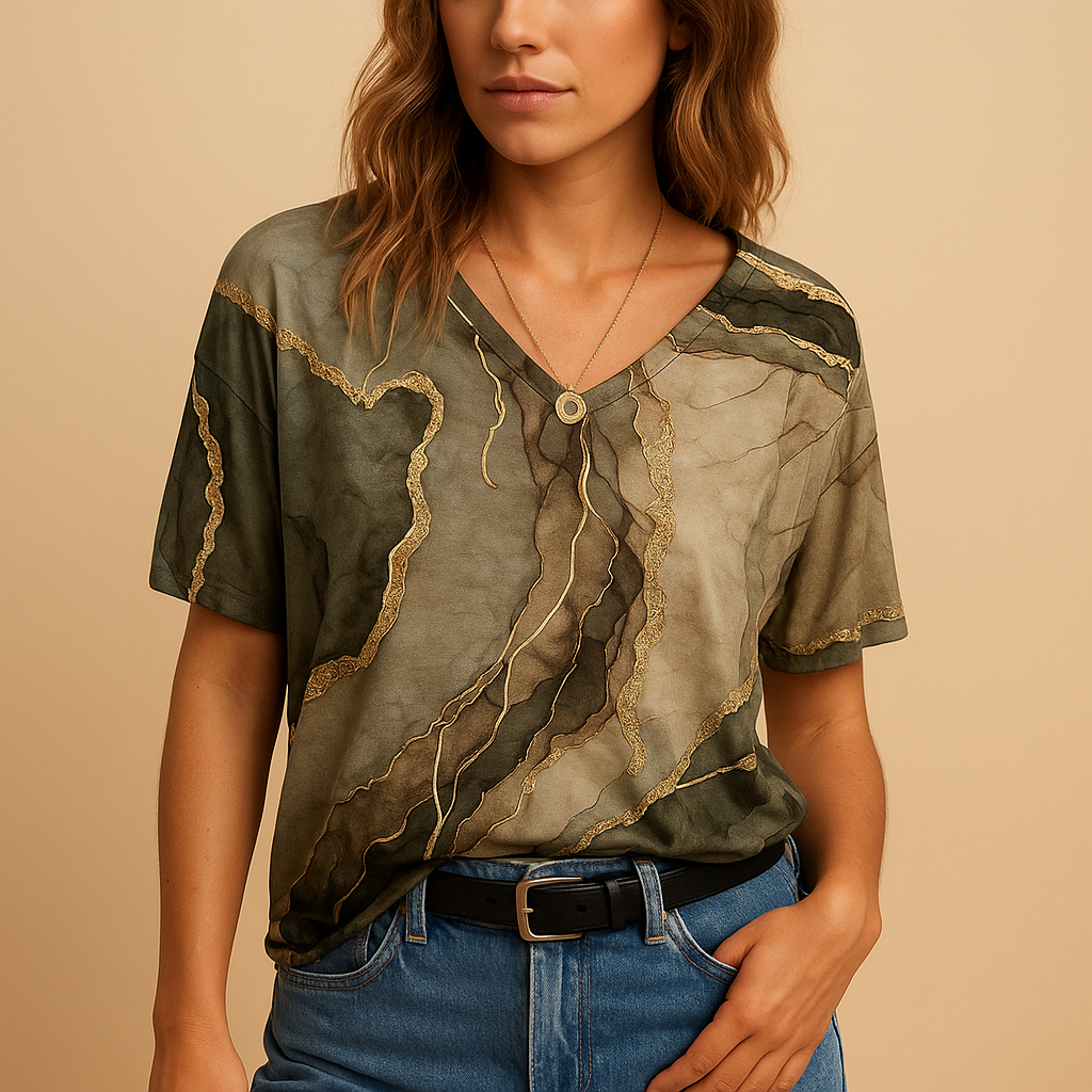 Boho summer top for women with a loose comfortable fit and refined details, ideal for festivals, casual days, and relaxed summer outfits.
