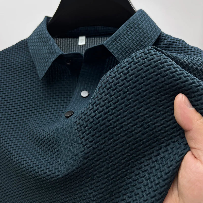 Alfie | Men's Classic Patterned Polo Shirt - Nocini