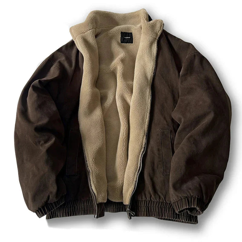 Big Mens Padded Bomber Jacket