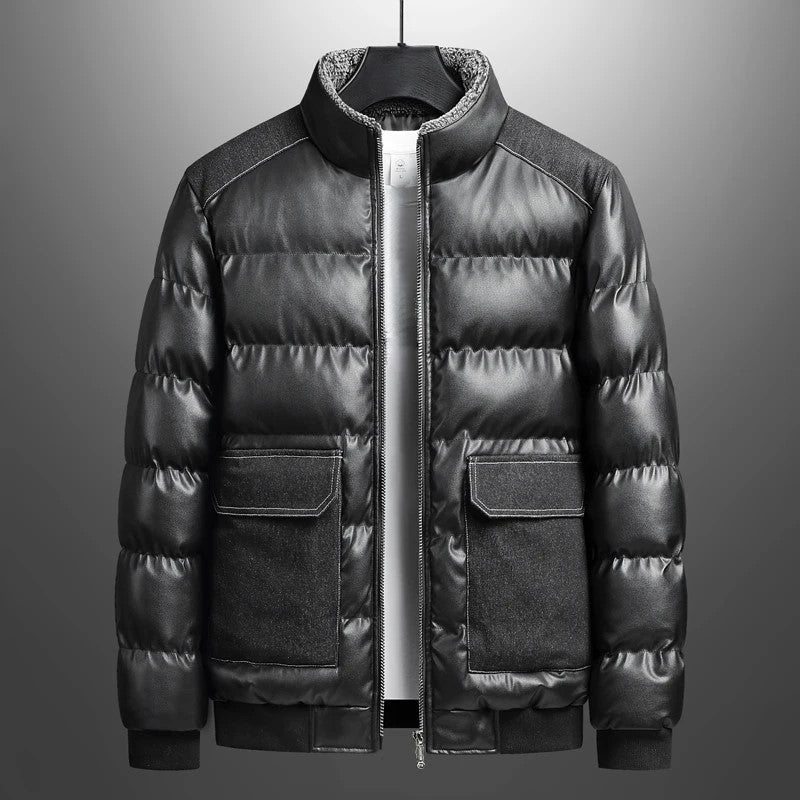 Blue Quilted Padded Coat - Nocini