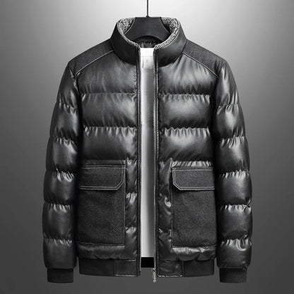 Blue Quilted Padded Coat - Nocini