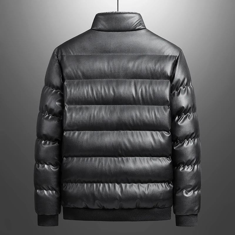 Blue Quilted Padded Coat