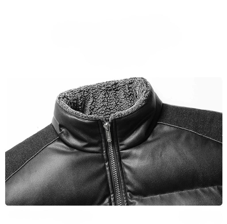 Blue Quilted Padded Coat