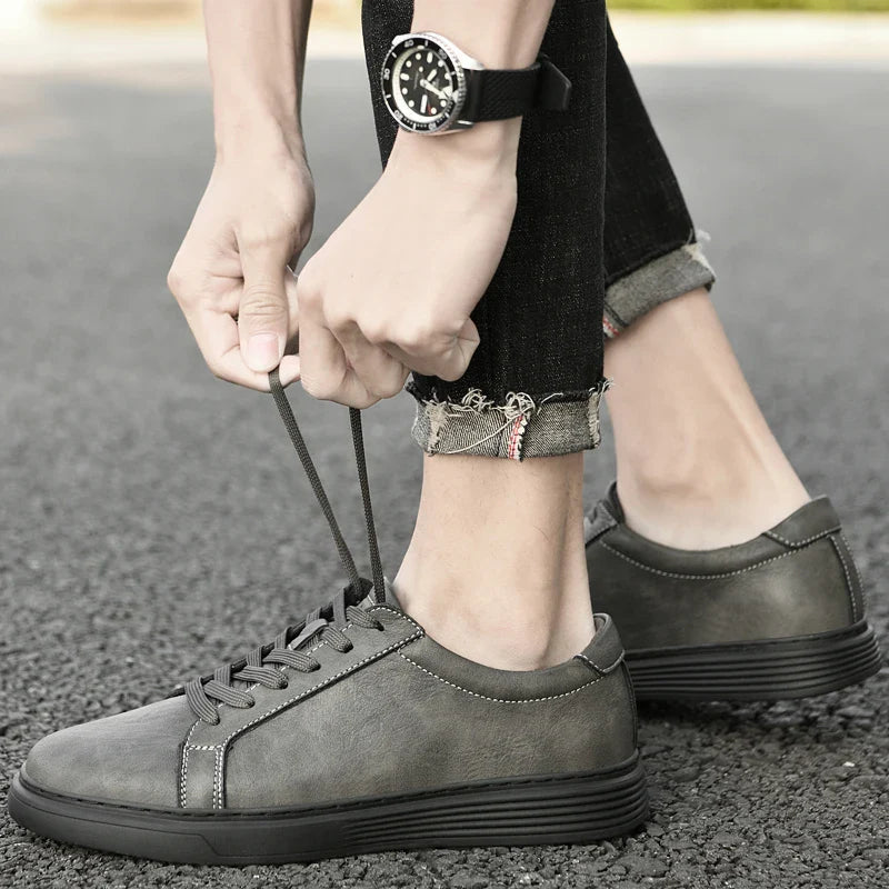 Authentic Real Leather Low Top Sneaker