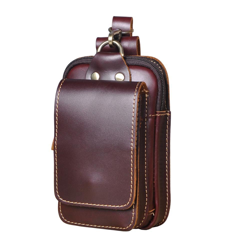 Authentic Leather Men's Belt Bag