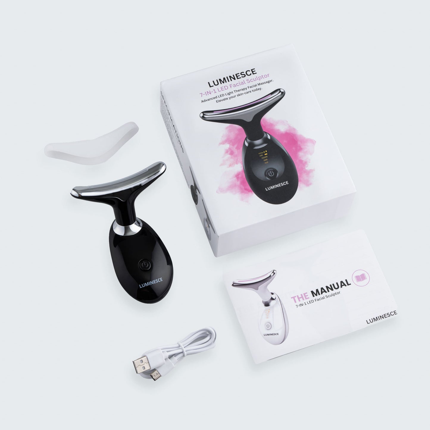 7-in-1 LED Face Firming & Massage Tool – Vénera-White-Nora Luxe