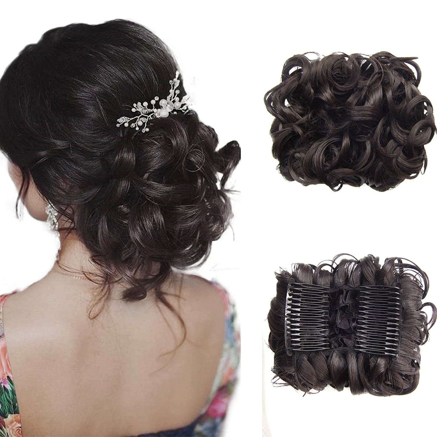 Curly Knot Hair Extension – FluffyFix-03#-Nora Luxe