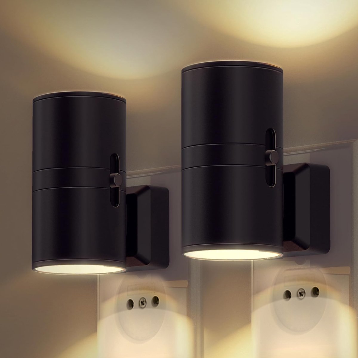 Dimmable Night Light with Sensor - LumenGuard-White-Nora Luxe