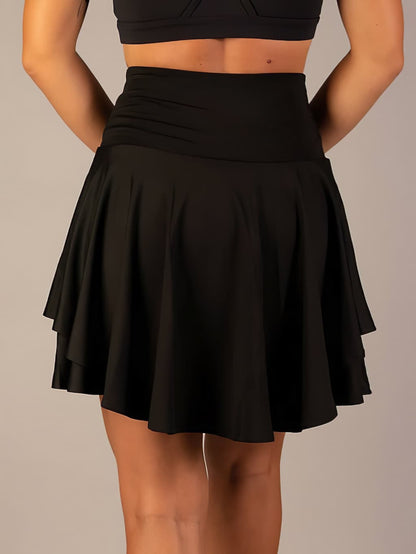 Sporty & Functional Women's Tennis Skirt with Shorts and Pockets – Maja-Blue-S-Nora Luxe