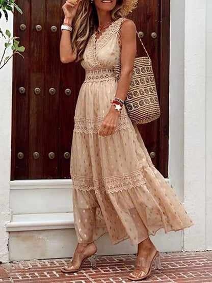 Boho Ibiza Dress - Solana-Blue-S-The Livary