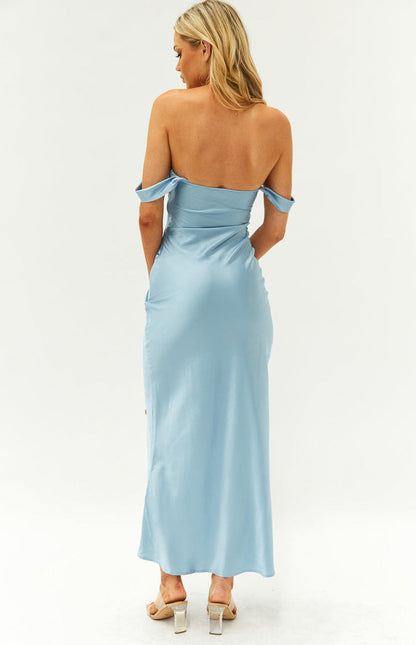 Off-Shoulder Maxi Dress – Saphira-Black-S-The Livary