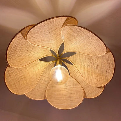 Stylish Flower-Shaped Pendant Lamp - Petalume-Light brown-S (50 cm x 100 cm)-The Livary
