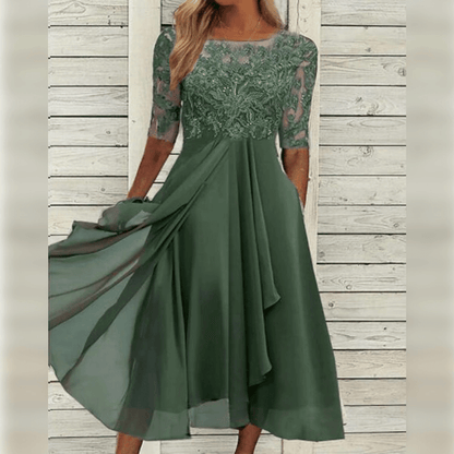 Stylish and Comfortable Dress - Lilac-Green-XS-Nora Luxe