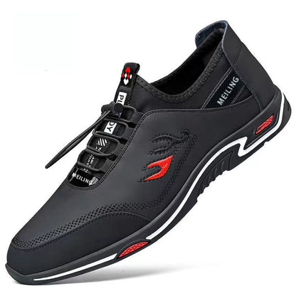 Sporty Men's Sneakers - StrideLux-Blue-6.0-Nora Luxe