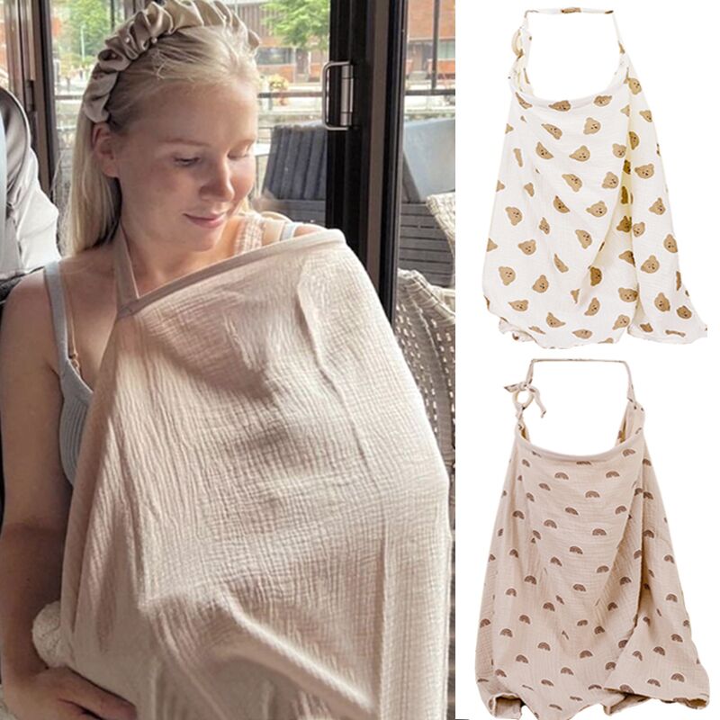 Breastfeeding Scarf with Adjustable Neck Strap - Pexav