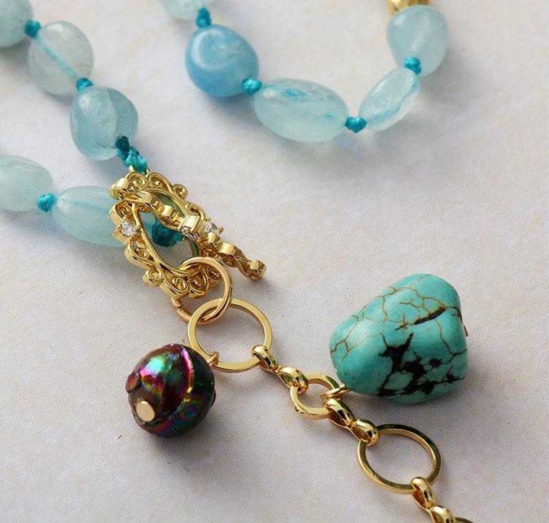Ocean Drop Mala Necklace - Maris-Nora Luxe