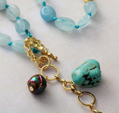 Ocean Drop Mala Necklace - Maris-Nora Luxe