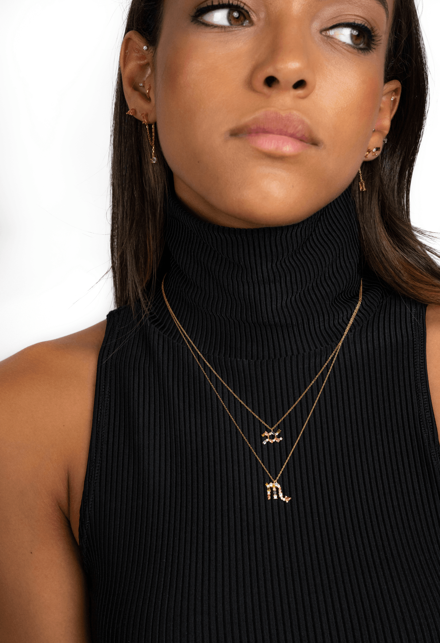 Stylish Zodiac Necklace - Celestia-Gold-Waterman-Nora Luxe