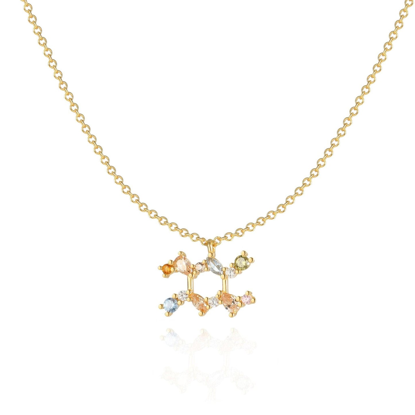 Stylish Zodiac Necklace - Celestia-Gold-Waterman-Nora Luxe