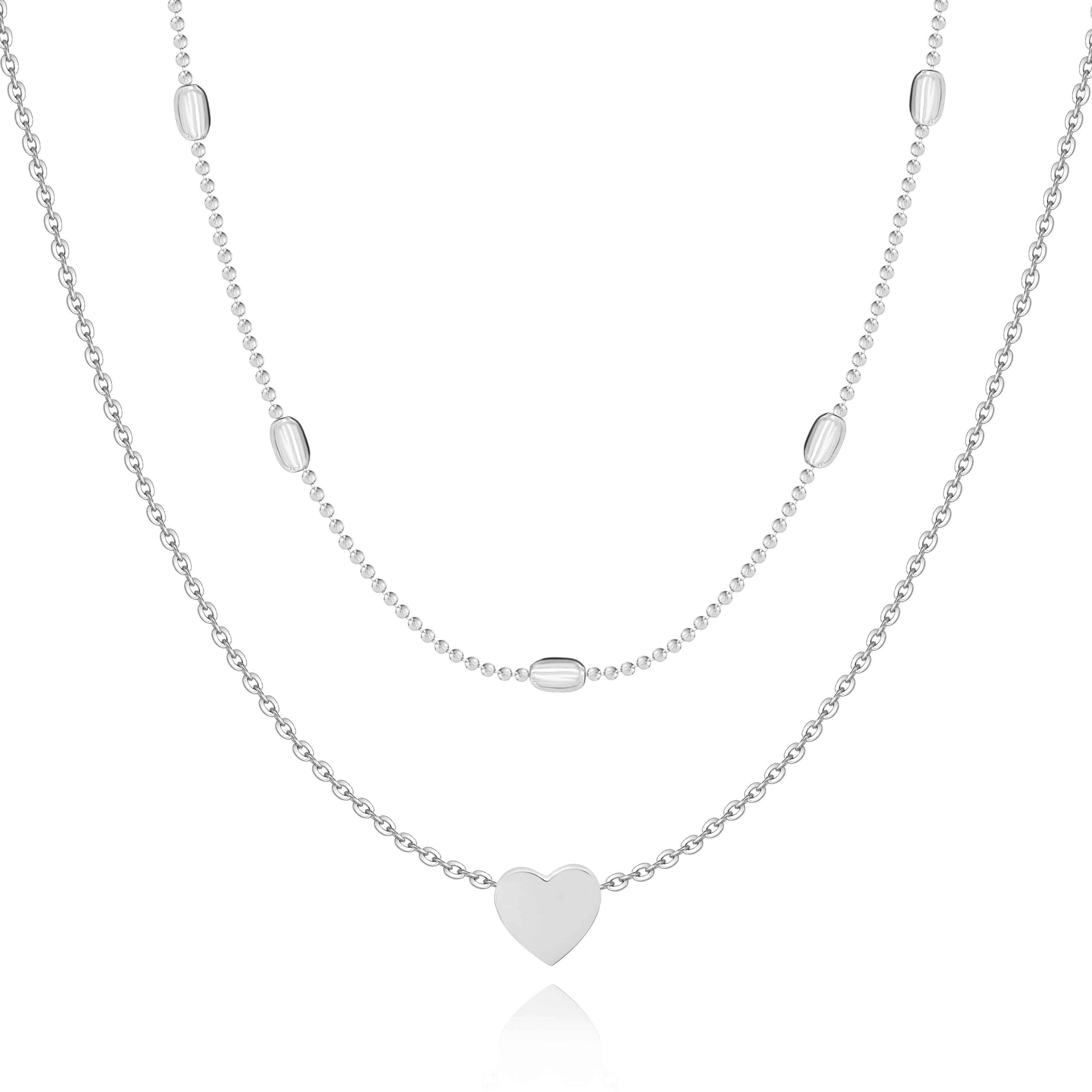 Stylish Love Necklace - Julia-Silver-Nora Luxe