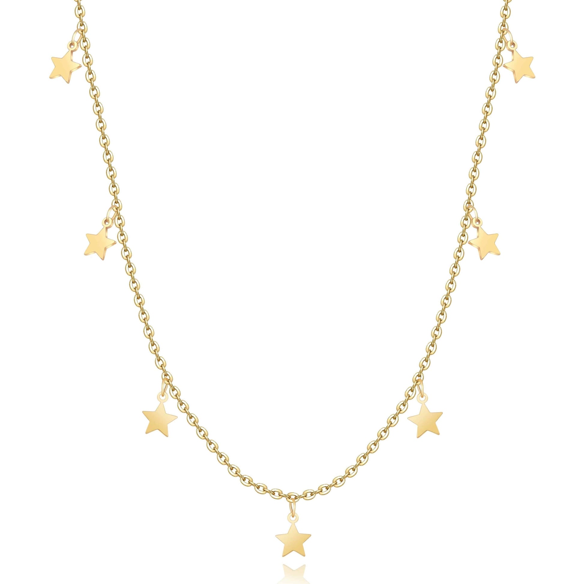 Stylish Star Necklace - Elara-Gold-Nora Luxe
