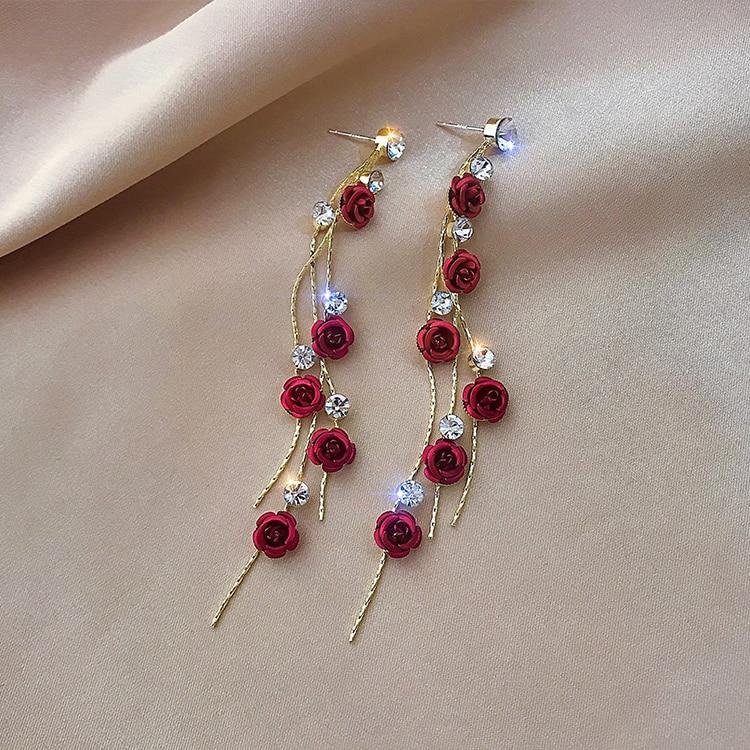 Beautiful Flower Drop Earrings - Pexav
