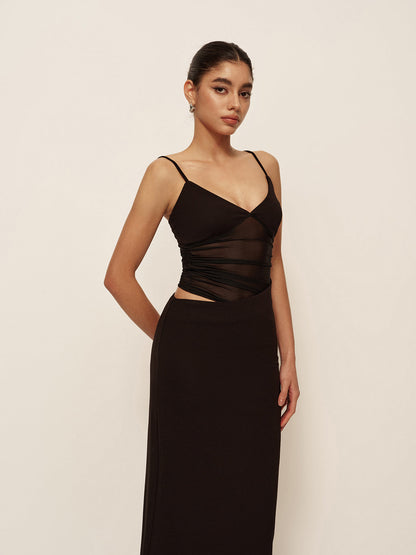 Affordable Deep V Neck Wrap Dress
