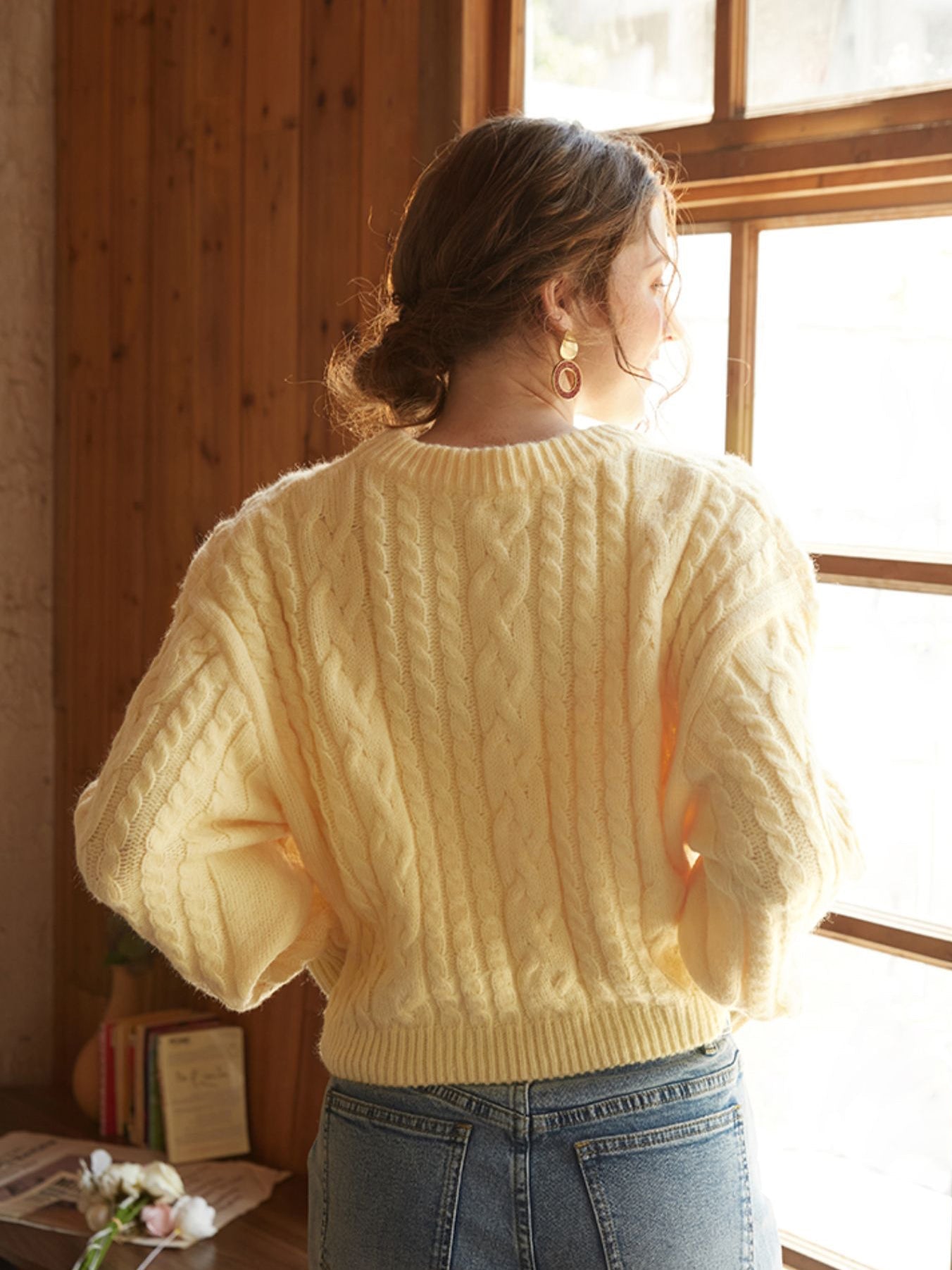 Big Citrus Crew Neck Sweater