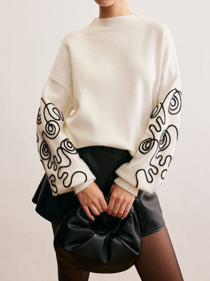 Bold Color Block Sweatshirt - Pexav