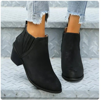 Ankle High Leather Boots for Women - Pexav
