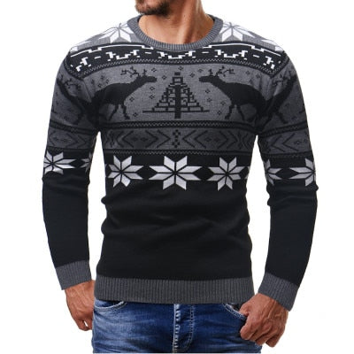 Cozy Men's Long Sleeve Crew Neck Sweater