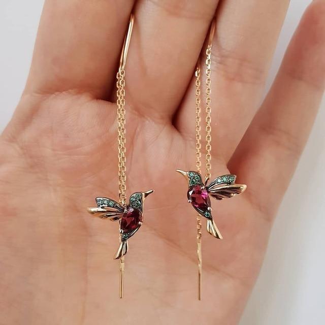 Colorful Bird Stud Earrings - Nocini