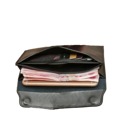 Classic Brown Leather Fold Wallet