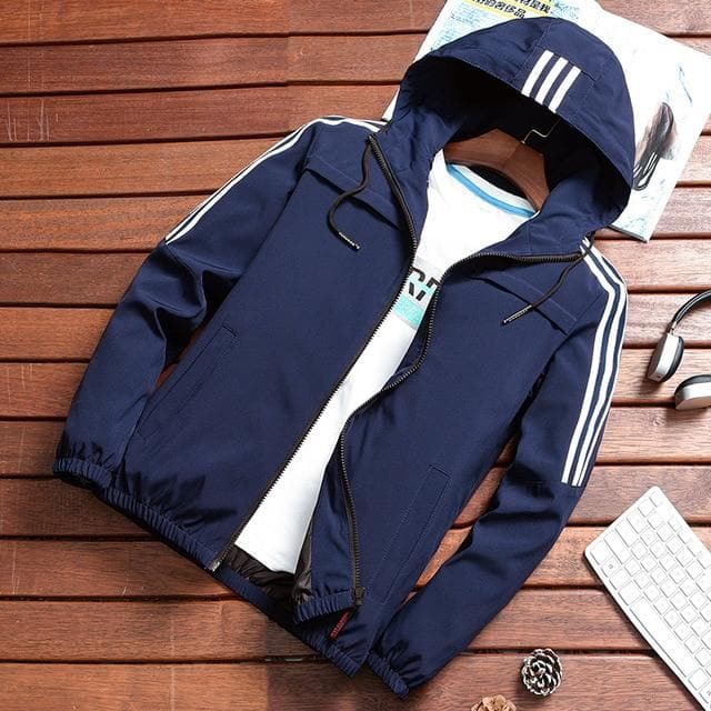 Waterproof Men's Running Jacket with Hood