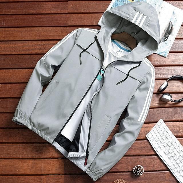 Waterproof Men's Running Jacket with Hood