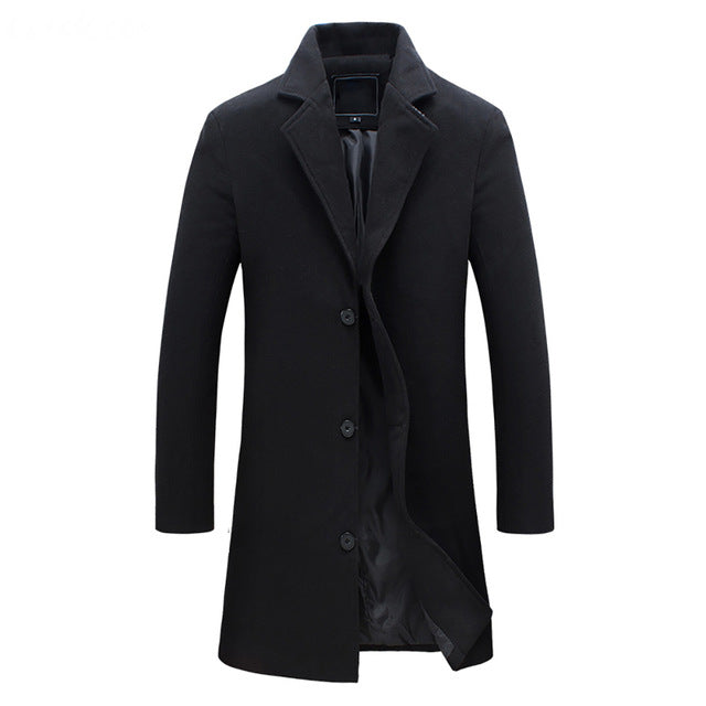 Warm Double Breasted Mens Coat