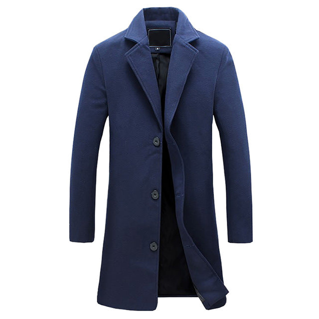 Warm Double Breasted Mens Coat