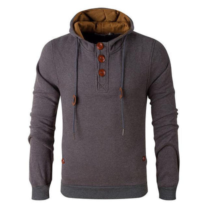 Casual Fleece Drawstring Hoodie Jacket - Nocini