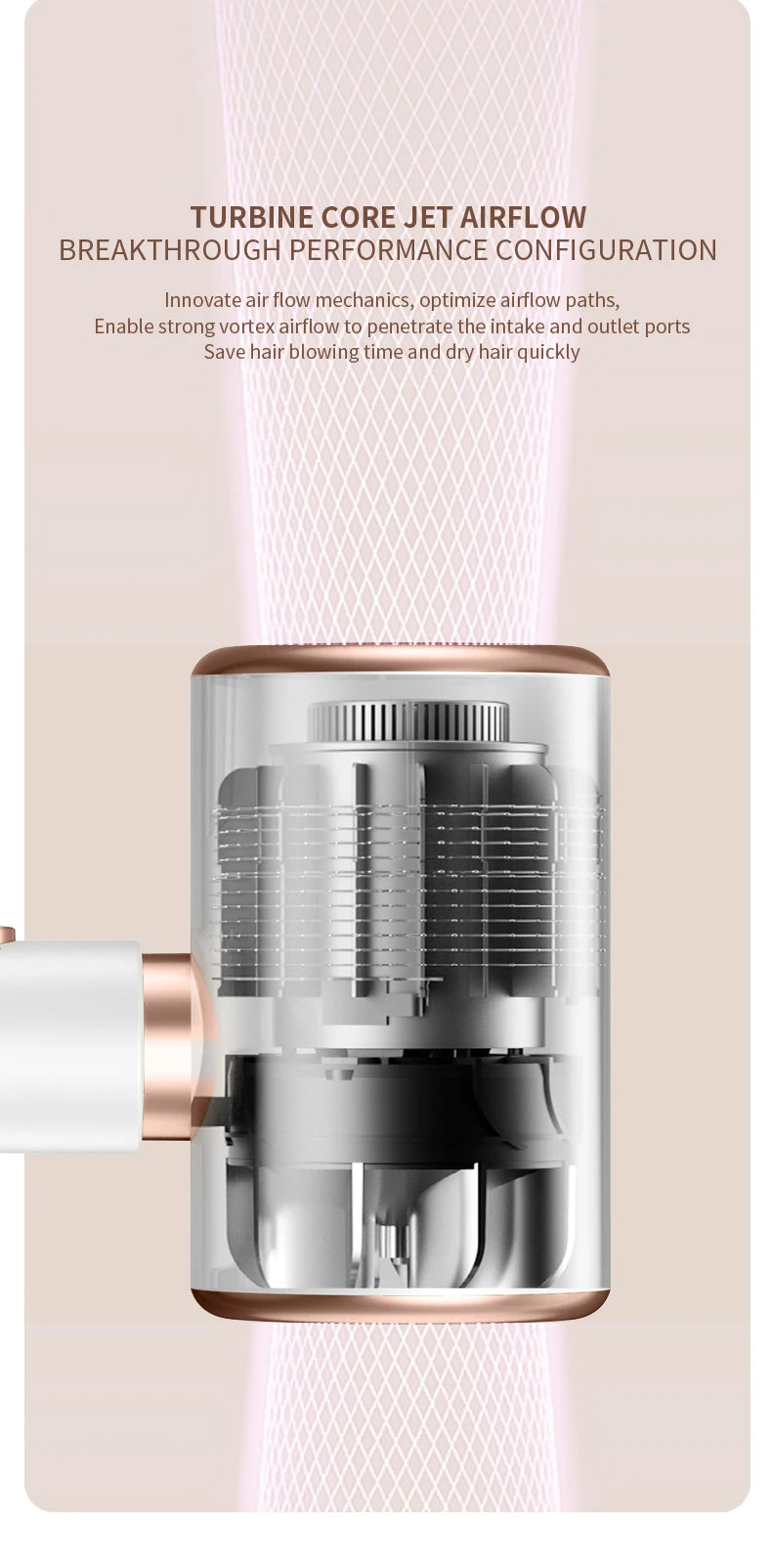 PROFESSIONAL HAIRDRYER 2400W WITH COLD AND HOT AIR - NEGATIVE IONS - POWERFUL HAIR DRYER FOR SALON RESULTS-Black-Nora Luxe