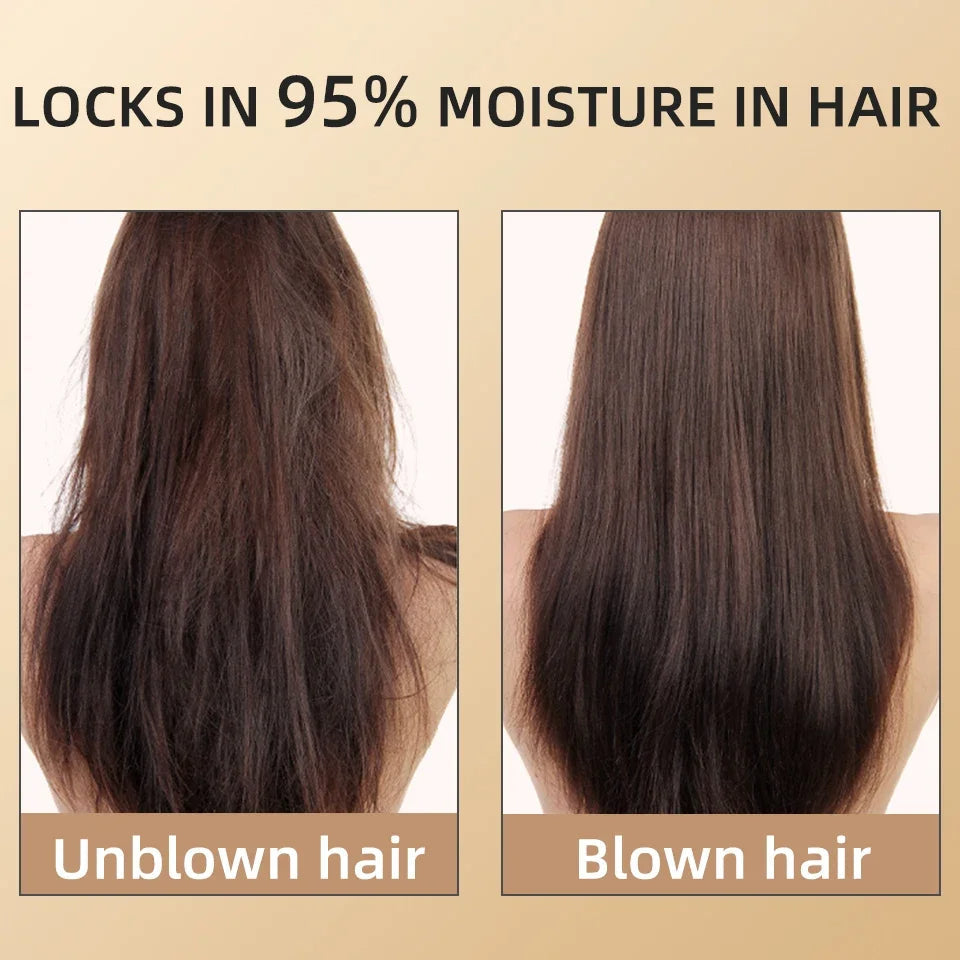 PROFESSIONAL HAIRDRYER 2400W WITH COLD AND HOT AIR - NEGATIVE IONS - POWERFUL HAIR DRYER FOR SALON RESULTS-Black-Nora Luxe