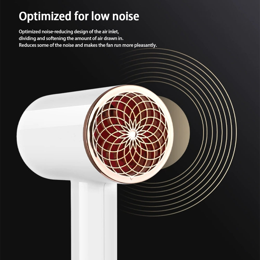 PROFESSIONAL HAIRDRYER 2400W WITH COLD AND HOT AIR - NEGATIVE IONS - POWERFUL HAIR DRYER FOR SALON RESULTS-Black-Nora Luxe