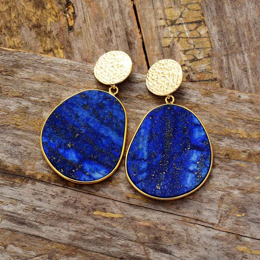 Safeguard Blue Lapis Earrings - Pexav